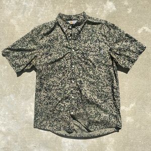 Carhartt digital green camouflage button down